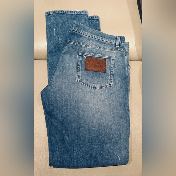 Dolce & Gabbana Other - (NWOT) DOLCE & GABBANA Distressed Denim Jeans - US 40", Blue